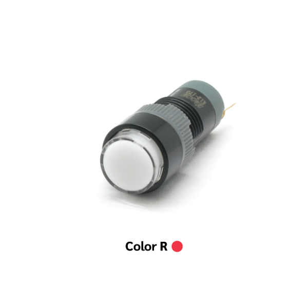 Kacon Control Switch Ø12 [K12-211R 24dc Momentary Illuminated Push Button Switch Round 1a1b]