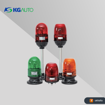 KG auto Turn Light [KG-LTQBV2R, Stand ,110/220Vac,LED Lamp, Function selector switch, Buzzer,,Red]
