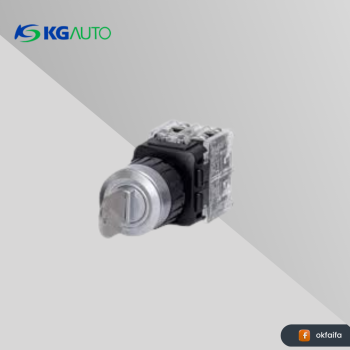 KG auto Key selector switch [KGK-J2M1A, Ø25 Luxury buried J- Aluminum guide,-,2 manual return-Left,1a1b,-]