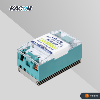 Kacon Solidstate Relay (SSR) [KSRT-DS0404 Input DC + Heatsink Single Phase 4~32VDC/AC90~480V,40A]