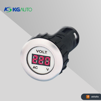 KG auto VOLT INDICATOR [KG-VINDR Ø22Red Plastic guide 5-30VDC]