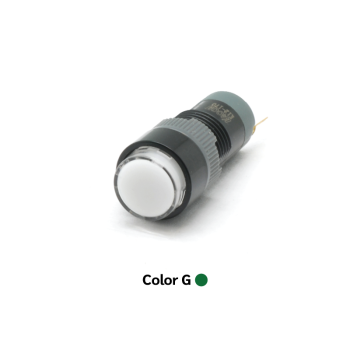 Kacon Control Switch Ø12 [K12-211G 24dc Momentary Illuminated Push Button Switch Round 1a1b]